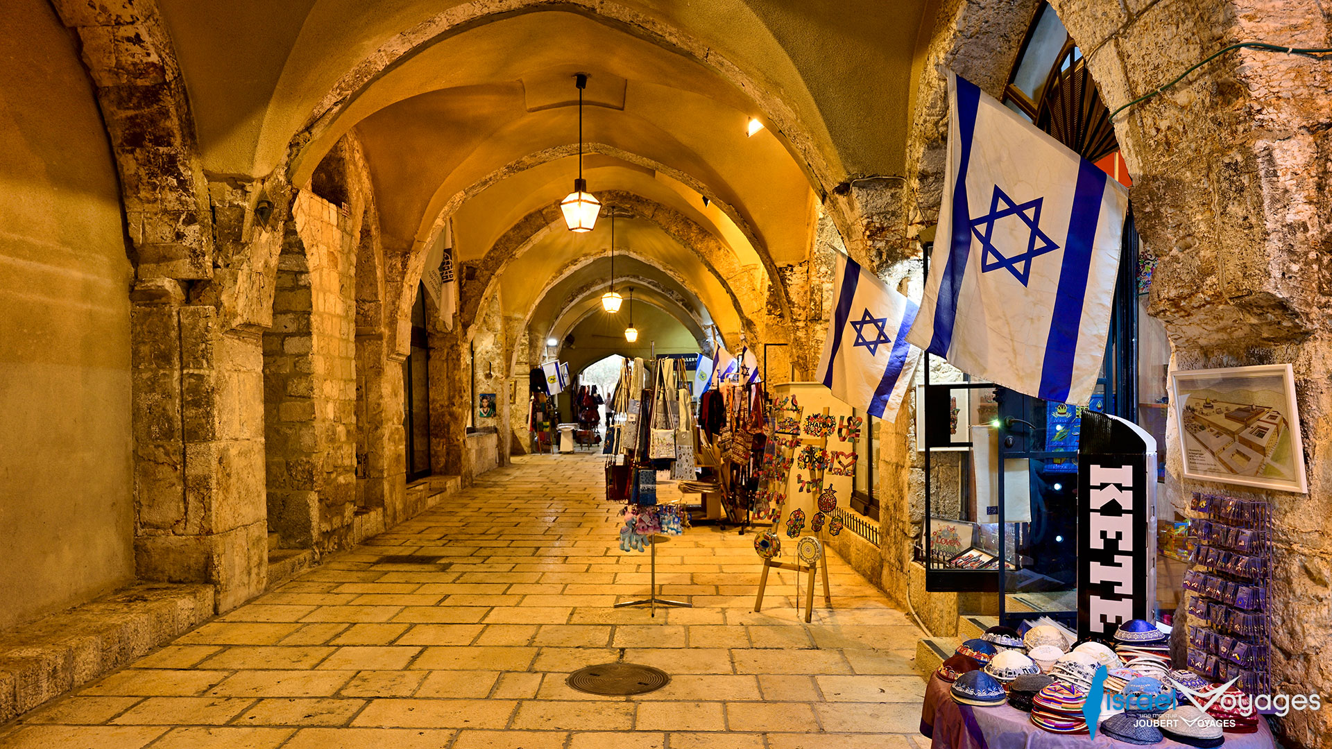 Souk de la rue du Cardo à Jérusalem