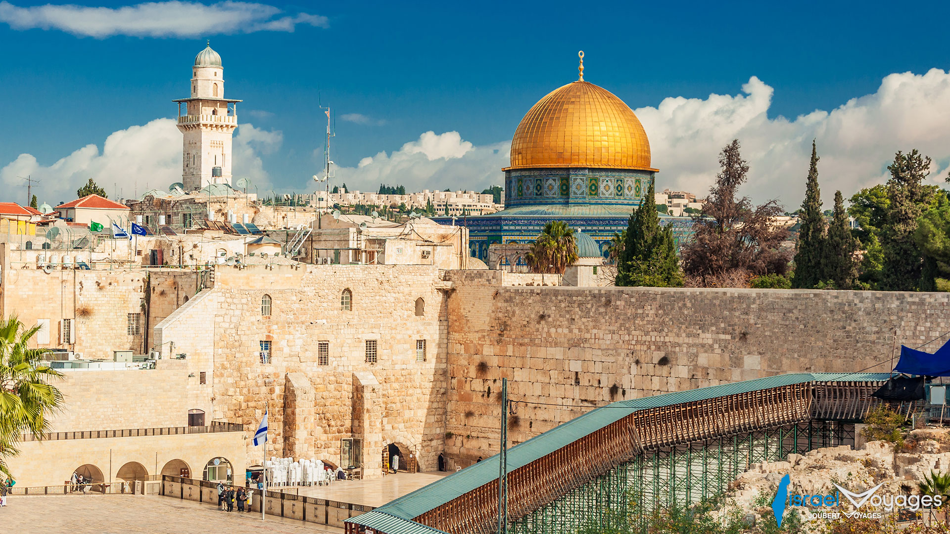 Mur des lamentations et Mosquée Al Aqsa à Jérusalem